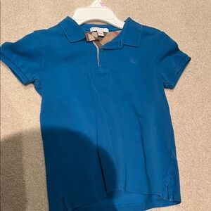 Burberry Vibrant Blue Kids Polo Shirt